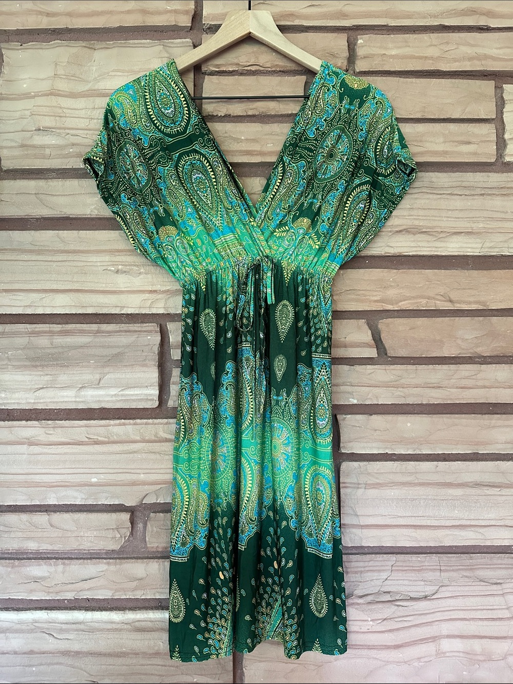 Green Paisley Dress